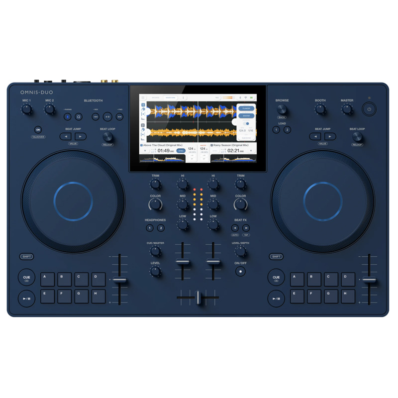 Bàn DJ AlphaTheta Omnis Duo, 2 kênh, Pin 5h, USB, Rekordbox DJ, Bluetooth