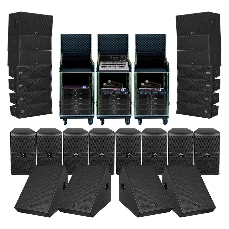 Dàn âm thanh hội trường Wharfedale HT01 (Wharfedale WLA28, WLA218B, WLA15B, Anglo X12A, Delta-X15M, CPD3600, CPD4800, VERSADRIVE SC-48, Yamaha TF3, Shure BLX288A/SM58, Kiwi S803A)