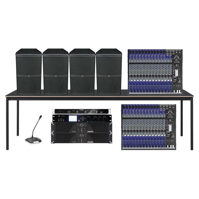 Dàn âm thanh phòng họp Wharfedale HT04 (Wharfedale WH10 NEO, CPD3600, SL1224USB, JKaudio X9000 Pro, Bosch CCSD-CU, CCSD-DL.EU)