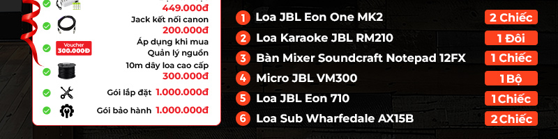 Dàn âm thanh quán Cafe CF15