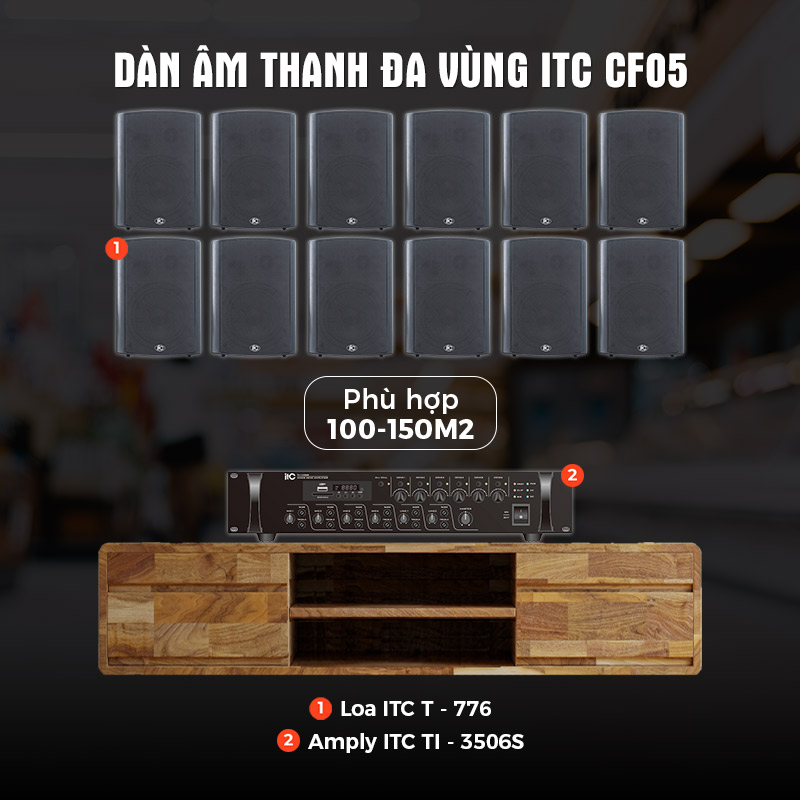 Dàn âm thanh đa vùng ITC CF05 Dàn âm thanh đa vùng ITC CF05