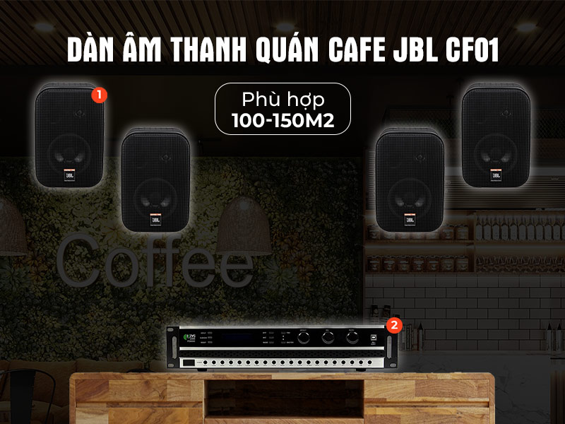 Dàn âm thanh quán Cafe giá rẻ JBL CF01 Dàn âm thanh quán Cafe giá rẻ JBL CF01