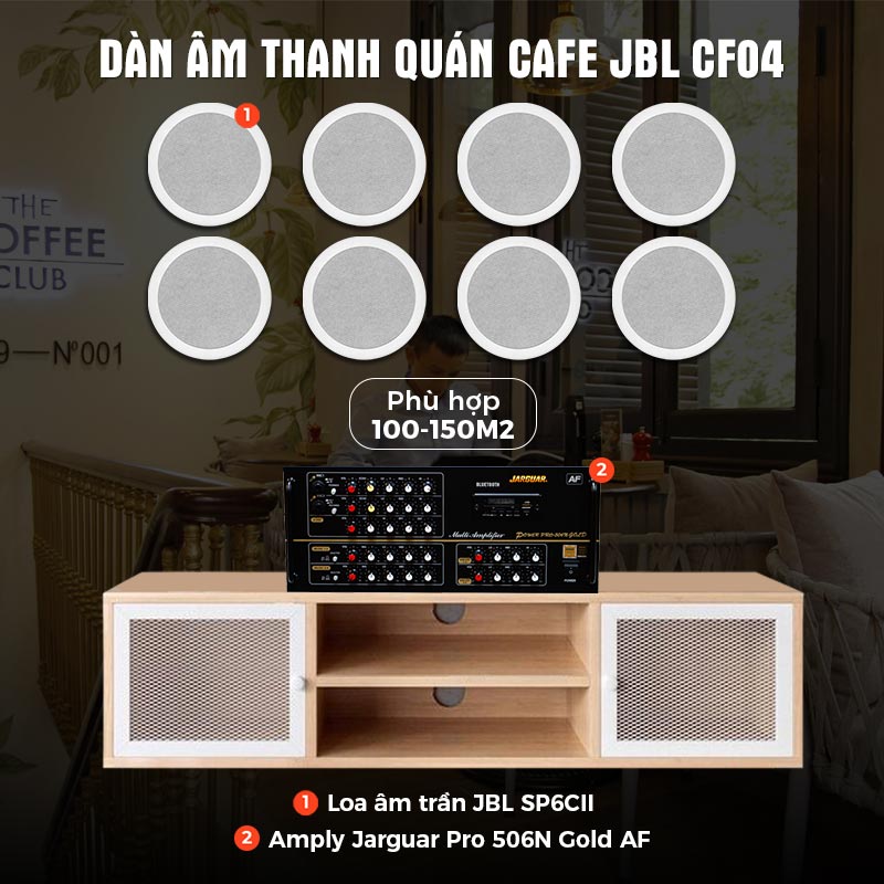 Dàn âm thanh quán Cafe cao cấp JBL CF04