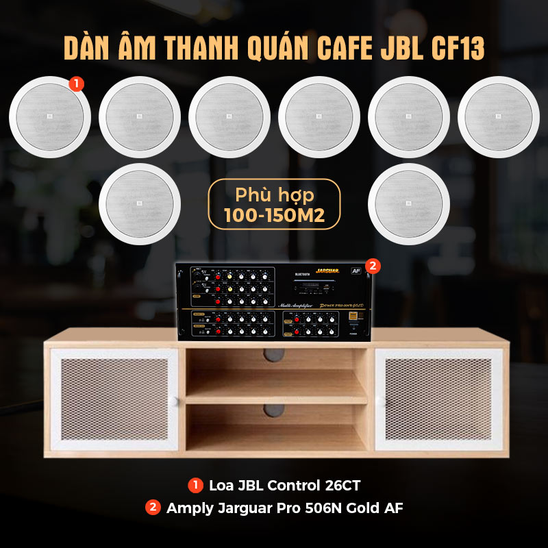 dàn âm thanh quán Cafe JBL CF13 dàn âm thanh quán Cafe JBL CF13