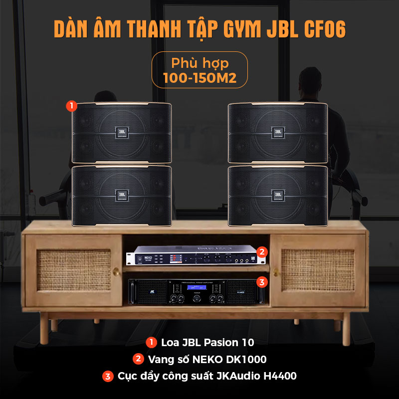 Dàn âm thanh tập Gym JBL CF06