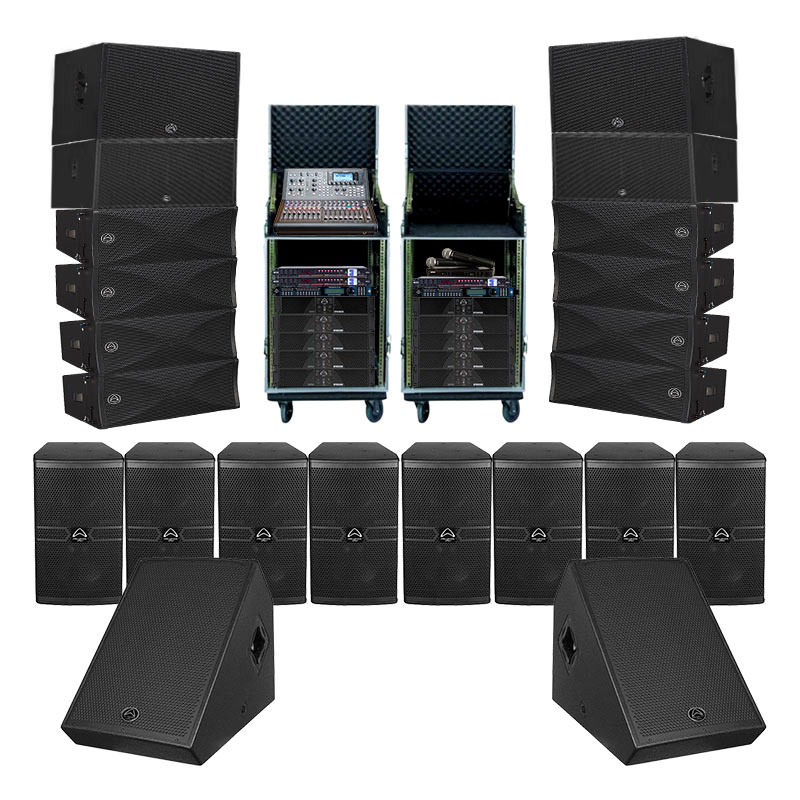 Dàn âm thanh tiệc cưới Wharfedale TC05 (Wharfedale WLA28, WLA218B, WLA15B, Anglo X12A, Delta-X15M, CPD3600, CPD4800, Midas M32R, Shure BLX288A/SM58, Kiwi S803A)