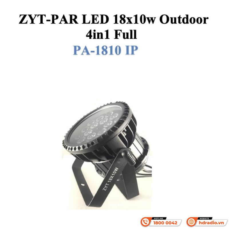 Đèn sân khấu ZYT-LED 18x10W Outdoor 4in1 Full PA-1810 IP