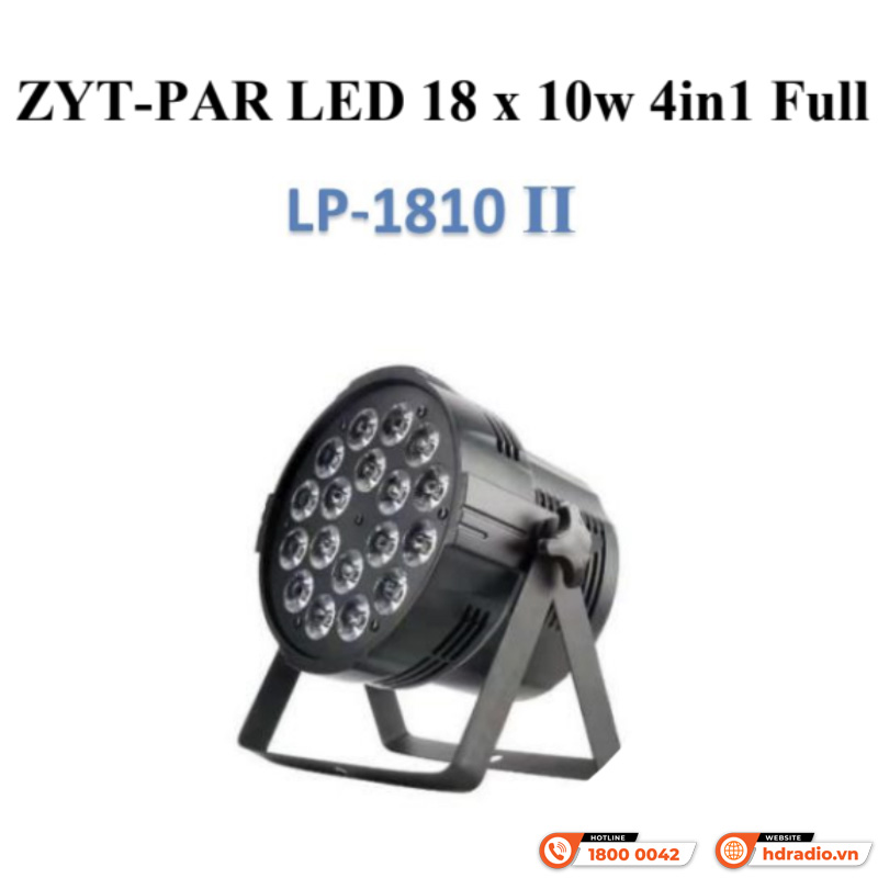 Đèn sân khấu ZYT-LED 18x10W 4in1 Full LP-1810 II