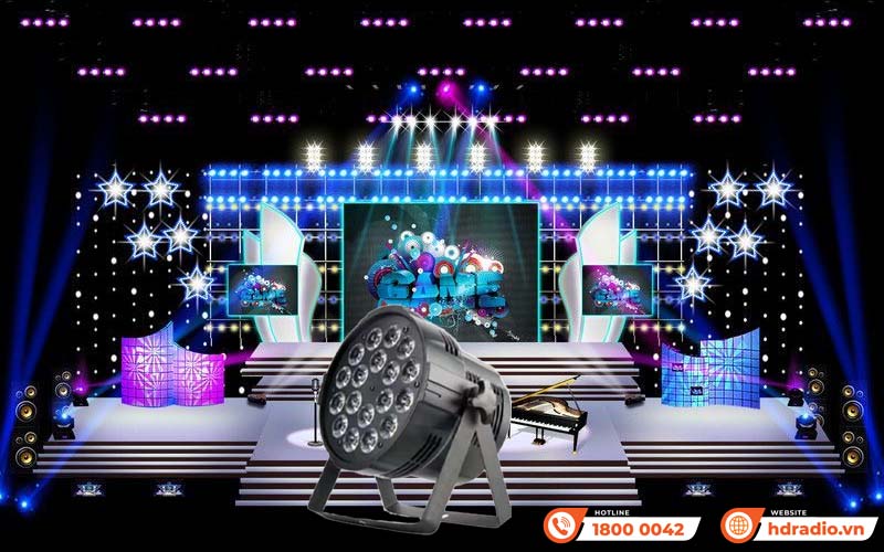 Đèn sân khấu ZYT-LED 18x10W 4in1 Full LP-1810 II