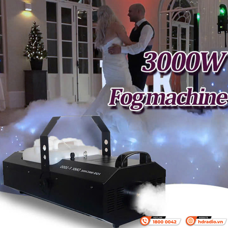 Công suất Máy tạo khói ZYT 3000W + DMX