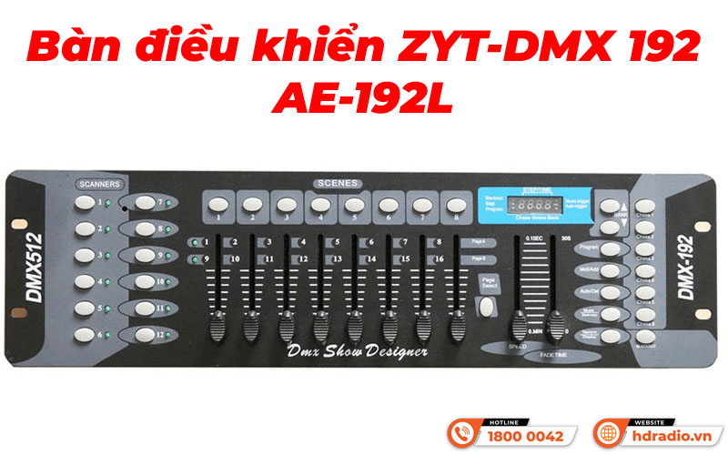 Bàn điều khiển ZYT-DMX 192 AE-192L