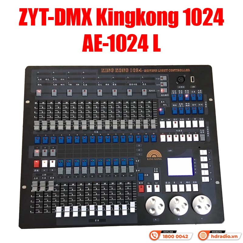 Bàn điều khiển ZYT-DMX Kingkong 1024 AE-1024 L