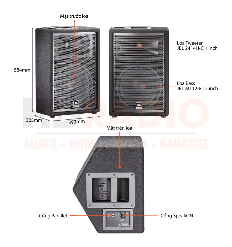 Chú thích loa JBL JRX212 Chú thích loa JBL JRX212