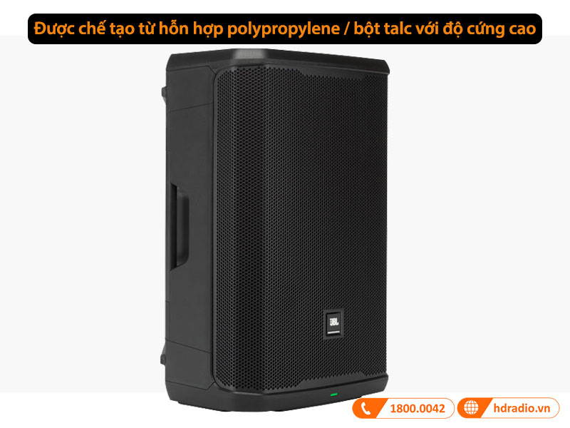 sử dụng chất liệu từ hỗn hợp polypropylene / bột talc được tối ưu hóa cho độ cứng