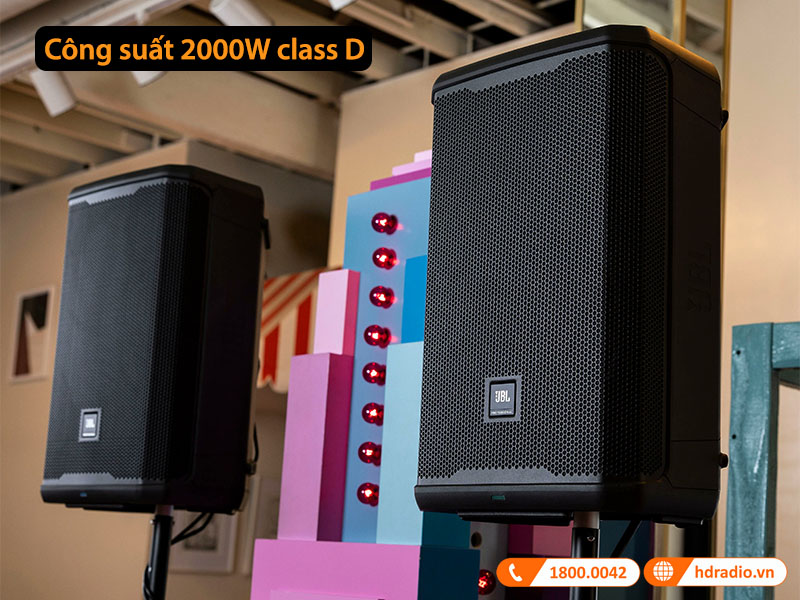 công suất hoạt động mạnh mẽ 2000W class D