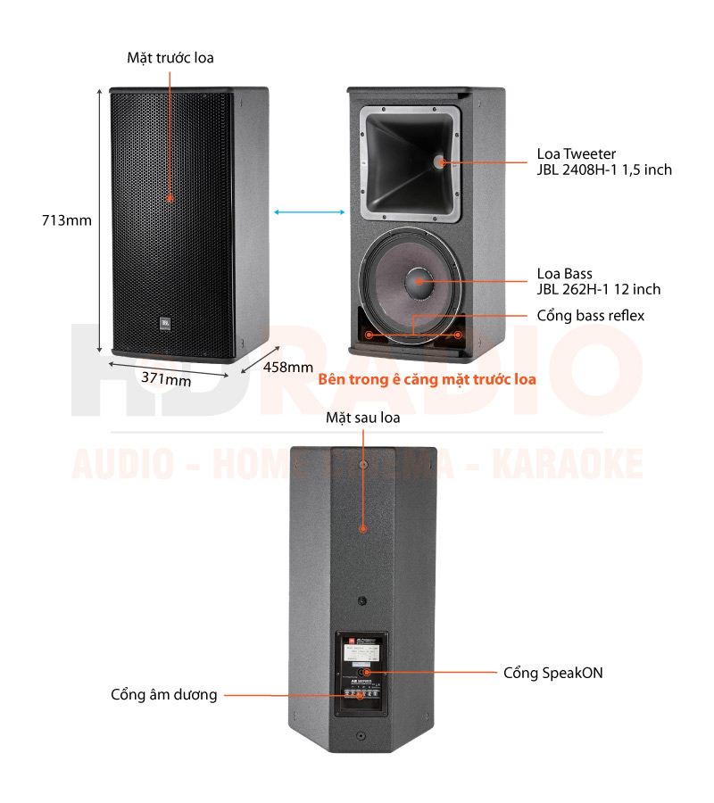 Chú thích loa JBL AM 5212