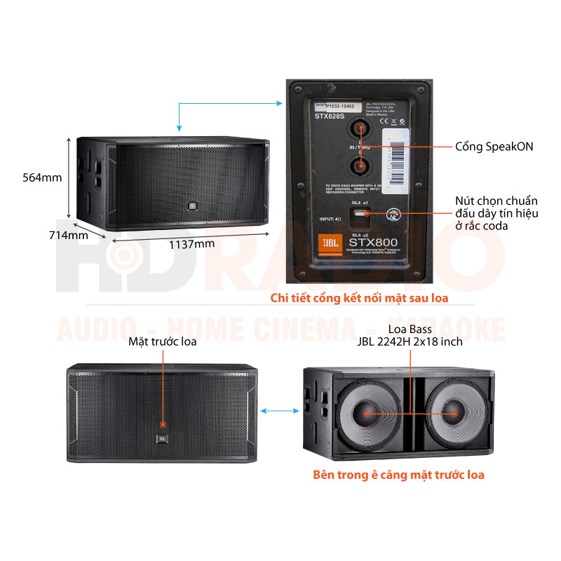 Chú thích Loa JBL STX828S