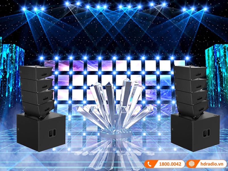 loa jbl srx918s ung dung trong san khau bieu dien