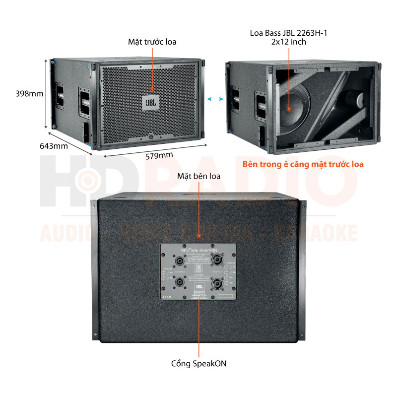 Chú thích Loa sub Array JBL VT 4883