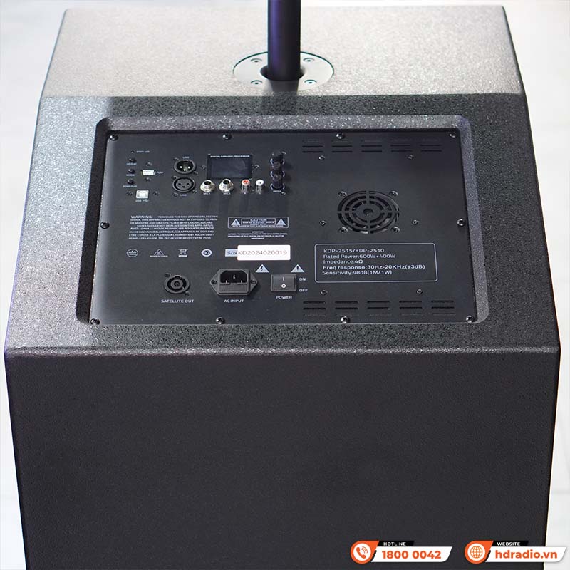 Bộ loa Array Active Koda KDP2510/KDP2515, Công Suất 1000W, Độ nhạy 98dB-9