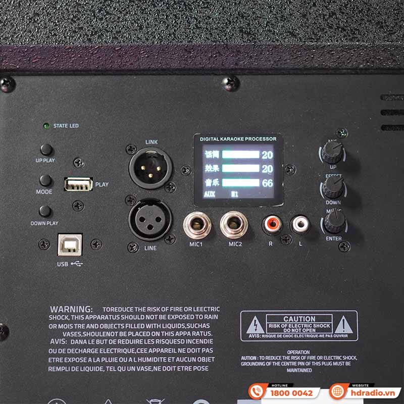 Bộ loa Array Active Koda KDP2510/KDP2515, Công Suất 1000W, Độ nhạy 98dB-15