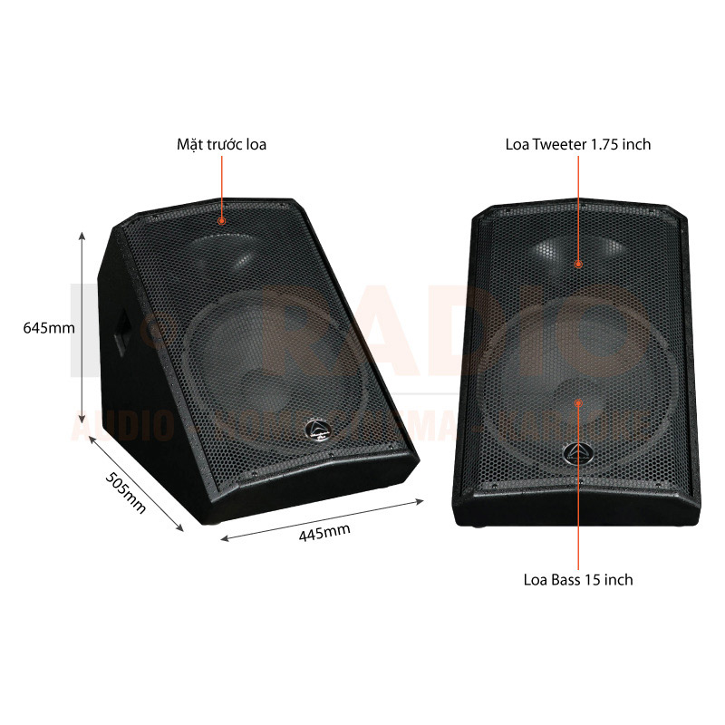 Chú thích Loa Monitor Wharfedale Impact X15ML