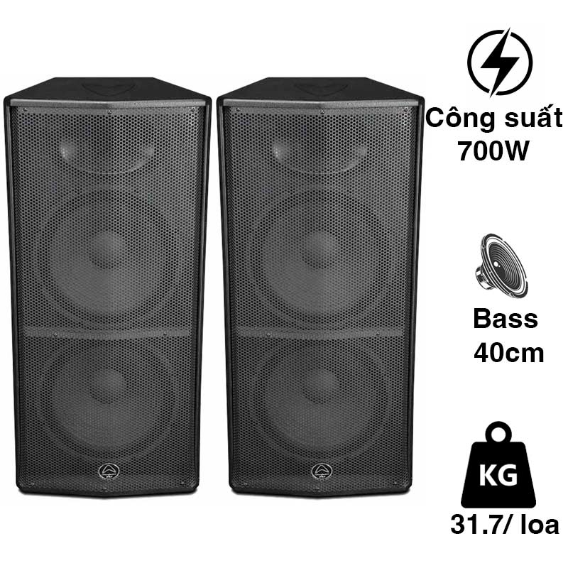Loa Wharfedale Impact X215L, Bass 38cm x 2, 700W, Độ nhạy 101dB, 4 Omhs, 45-18KHz