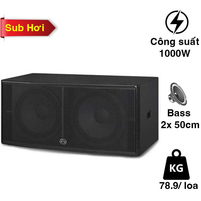 Loa sub Wharfedale Impact X218B, Bass 50cm x 2, 1000 W, Độ nhạy 101dB, 4 Omhs, 35 Hz-1.2 KHz