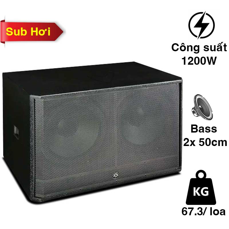 Loa sub Wharfedale Impact X218BL, Bass 50cm x 2, 1200 W, Độ nhạy 102dB, 4 Omhs, 35 Hz-1.2 KHz