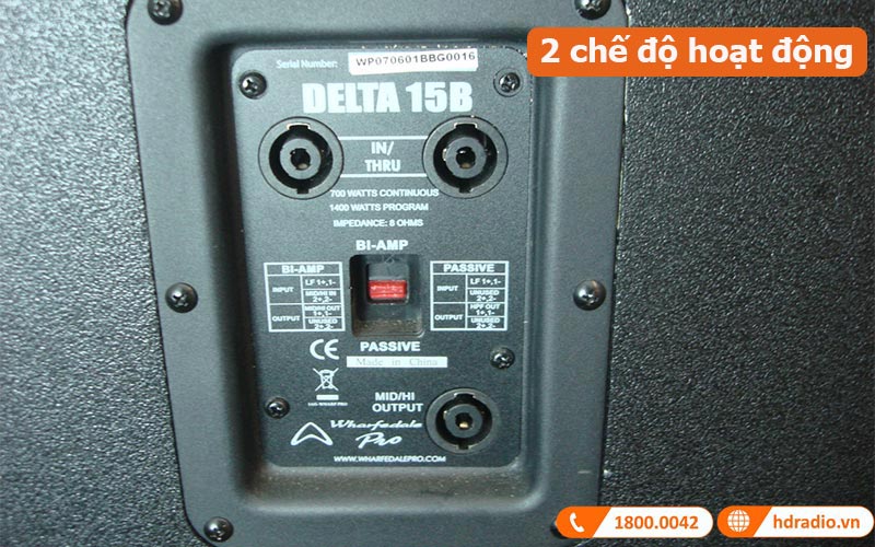 Loa sub Wharfedale Delta-15B 2 chế độ hoạt động linh hoạt