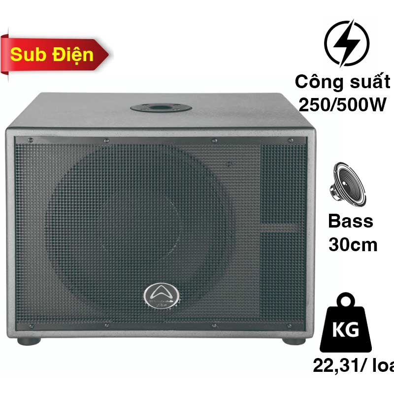 Loa Sub Hội Trường Wharfedale SUB-A12, Bass 30cm, 250W