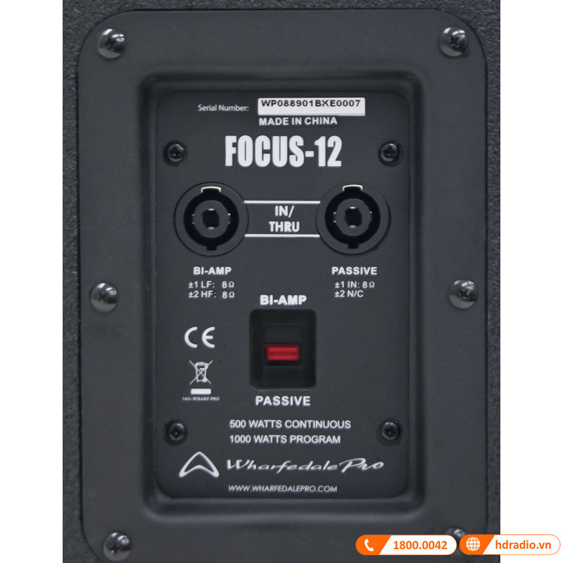 Loa Hội Trường Wharfedale Focus-12, Bass 30cm, 400W-3