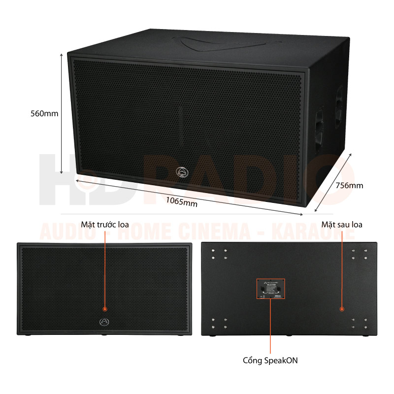 Chú thích loa Wharfedale WLA-218BA