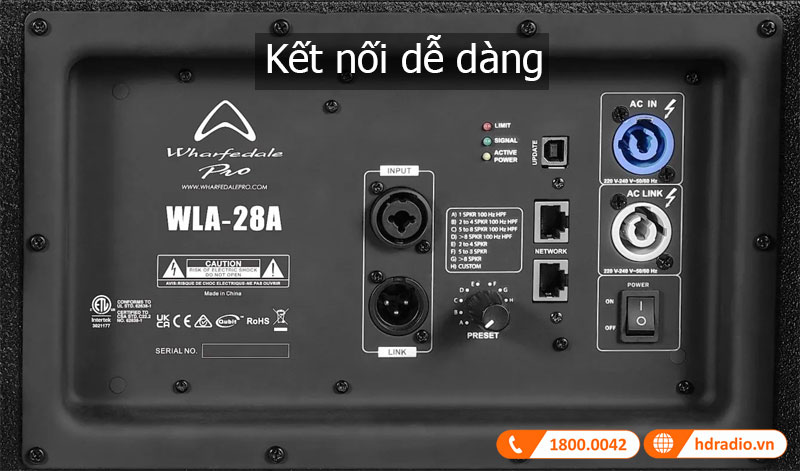 Ket noi loa WLA-28A