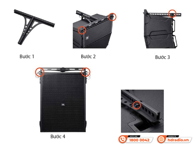 Khung treo loa Array JBL BRX308-AF
