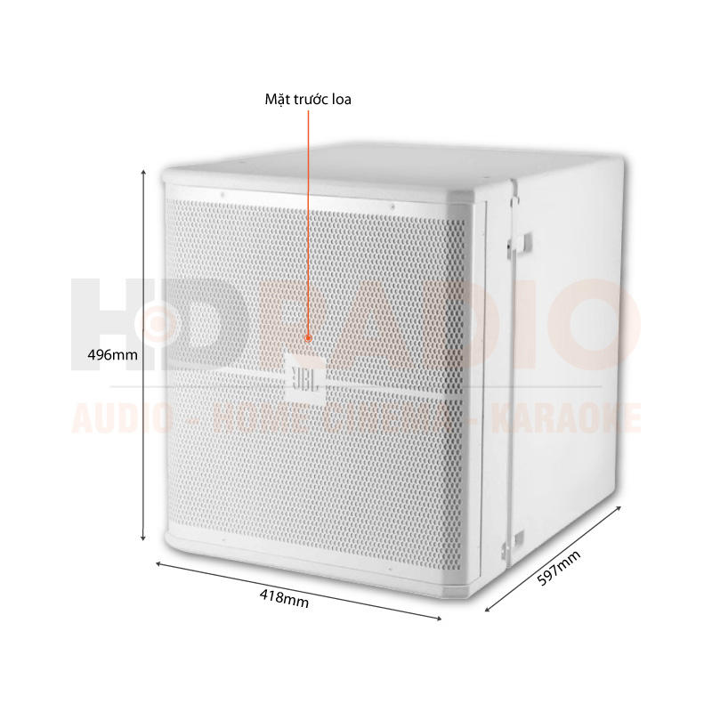 Chú thích Loa Array JBL VRX 915S WH