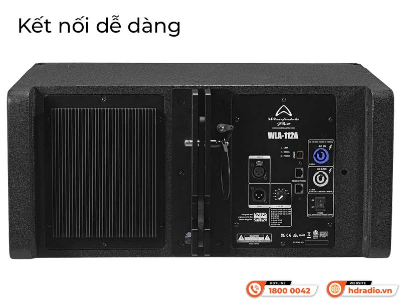 Kết nối Loa Array Wharfedale WLA-112A