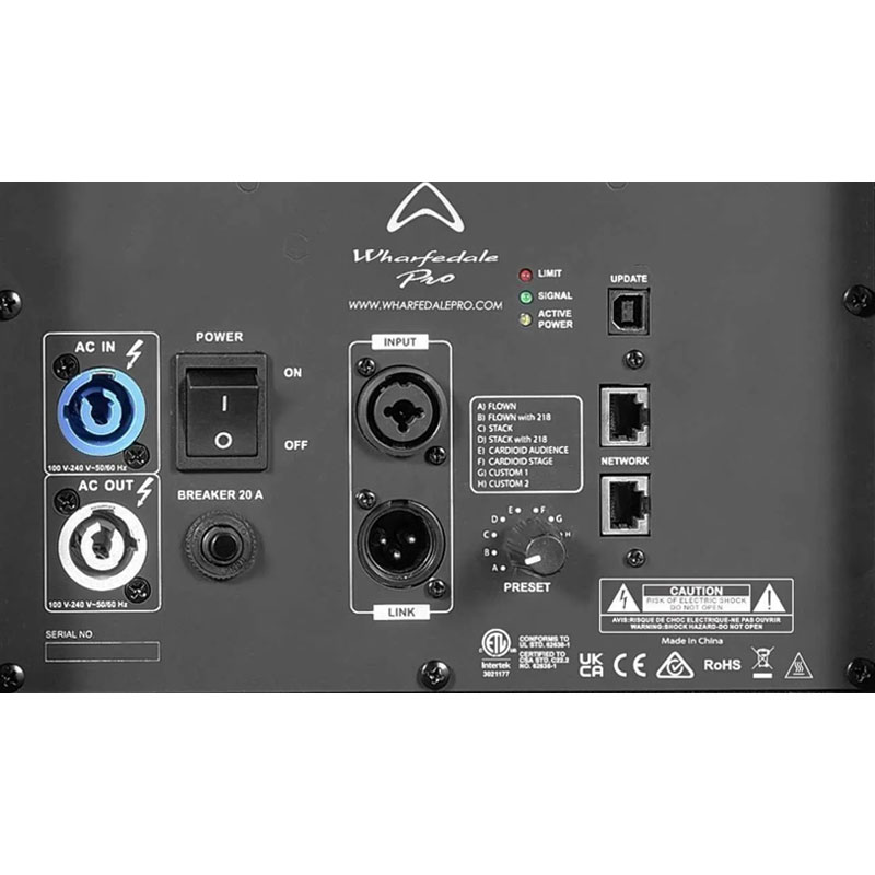 Loa Array Wharfedale WLA-210SUBA, Bass 40CM, 2000W-3
