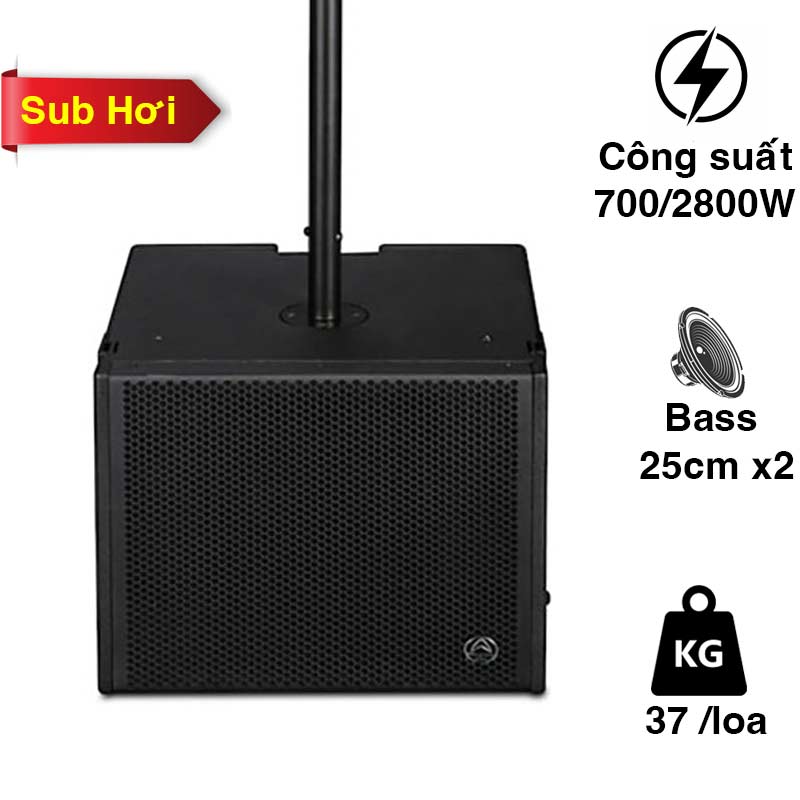 Loa Line Array Wharfedale WLA 25SUB MKII, Bass 25cm, 700W