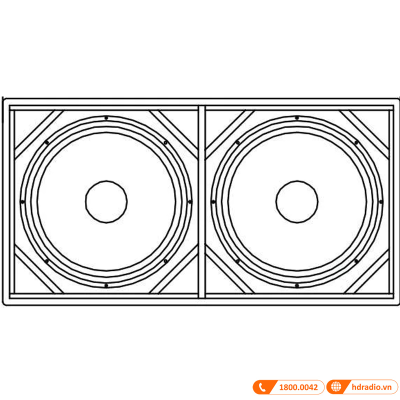 Loa Line Array Wharfedale WLA218SUB