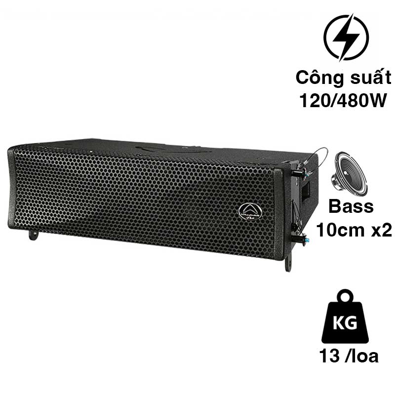 Loa Line Array Wharfedale WLA25, Bass 10cm, 160W, Từ Neo