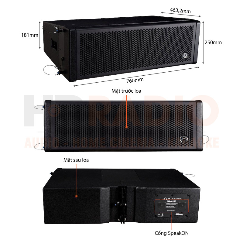 Chú thích Loa Line Array Wharfedale WLA28F