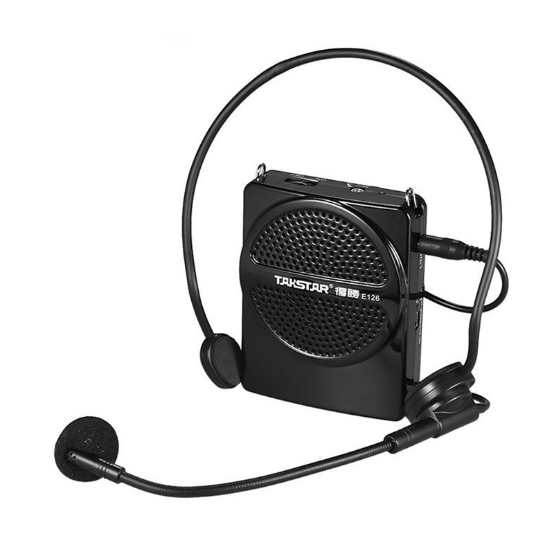 Máy trợ giảng Takstar E126  (Loa kèm mic có dây), Pin 15 giờ