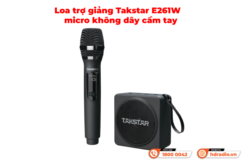 Loa trợ giảng Takstar E261W mic không dây cầm tay