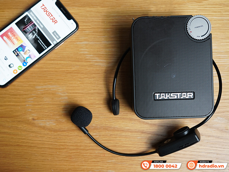 Thiết kế Loa trợ giảng Takstar E500W Single Headset