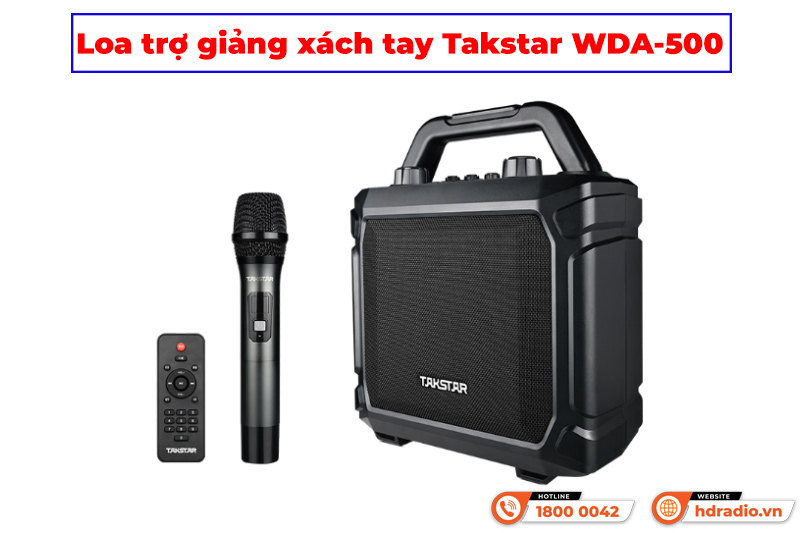 Loa trợ giảng xách tay Takstar WDA-500 micro không dây cầm tay