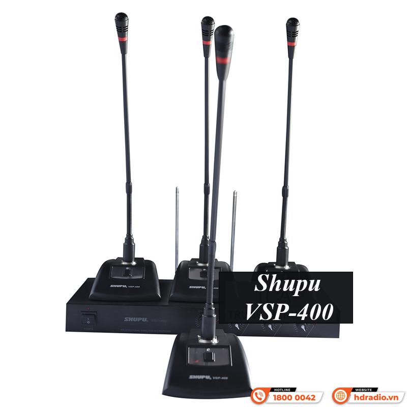 Micro cổ ngỗng không dây Shupu VSP-400 Micro cổ ngỗng không dây Shupu VSP-400