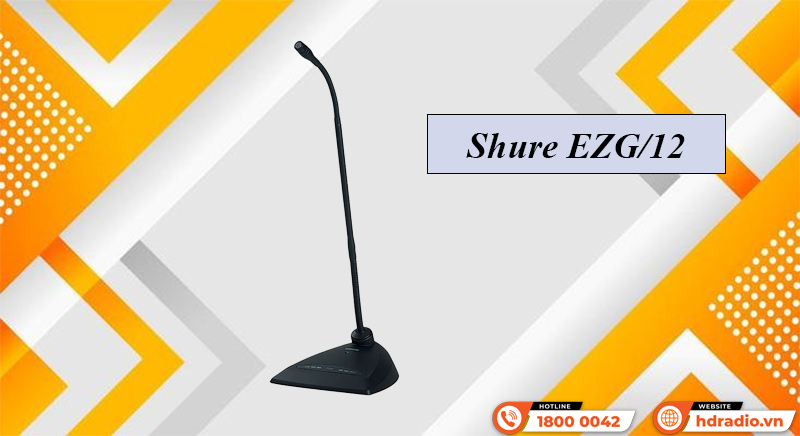 Micro cổ ngỗng cần ngắn Shure EZG/12 