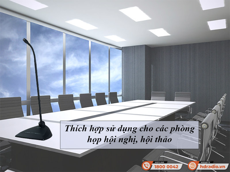 Ứng dụng Micro cổ ngỗng cần ngắn Shure EZG/12 