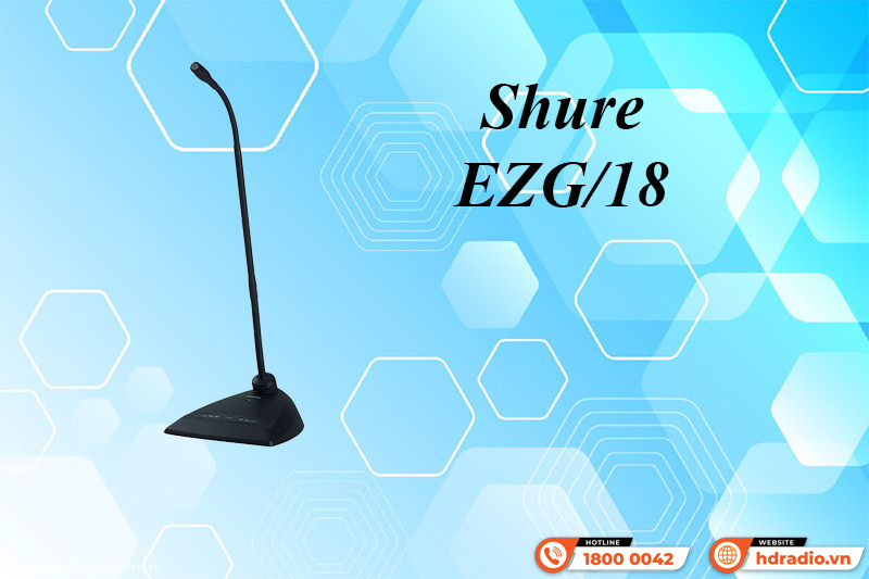 Micro cổ ngỗng cần ngắn Shure EZG/18 Micro cổ ngỗng cần ngắn Shure EZG/18